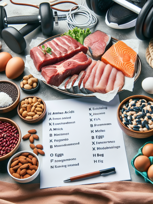 La corretta integrazione di aminoacidi nella dieta sportiva