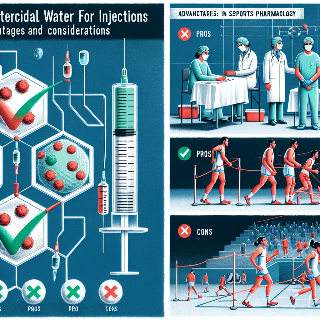 L'acqua battericida per iniezioni nell'arsenale della farmacologia sportiva: vantaggi e considerazioni